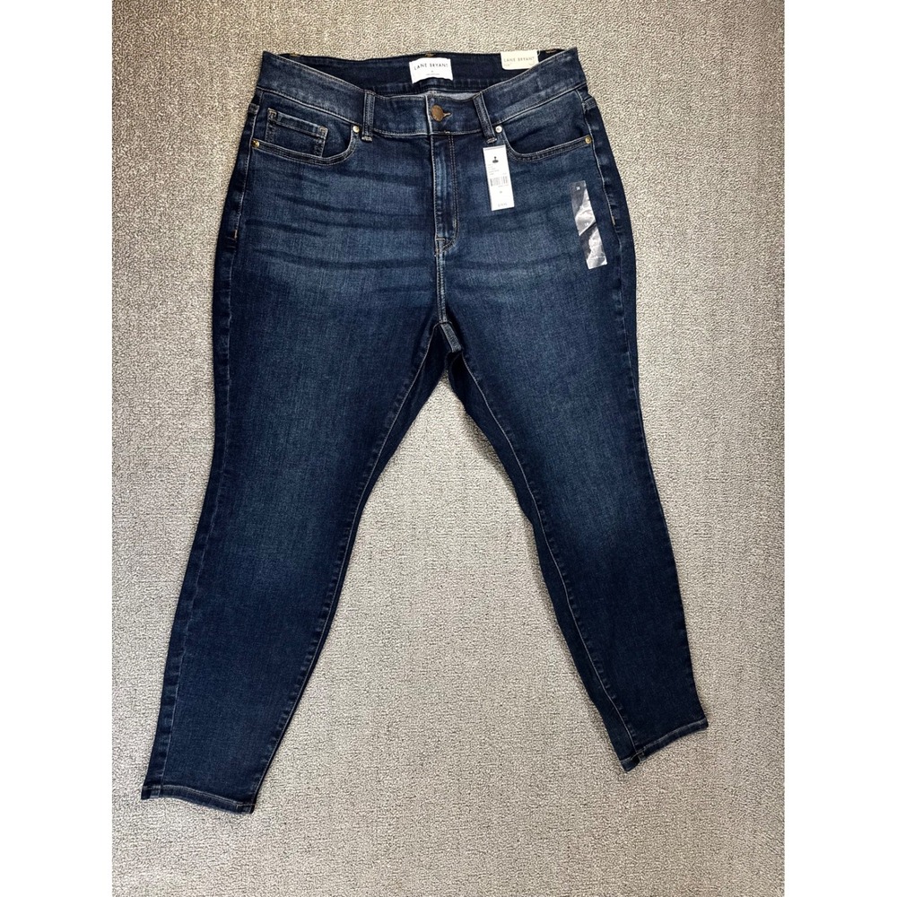 Lane Bryant Jeans Womens Size 18 Dark Wash High Rise Skinny Stretch Denim New